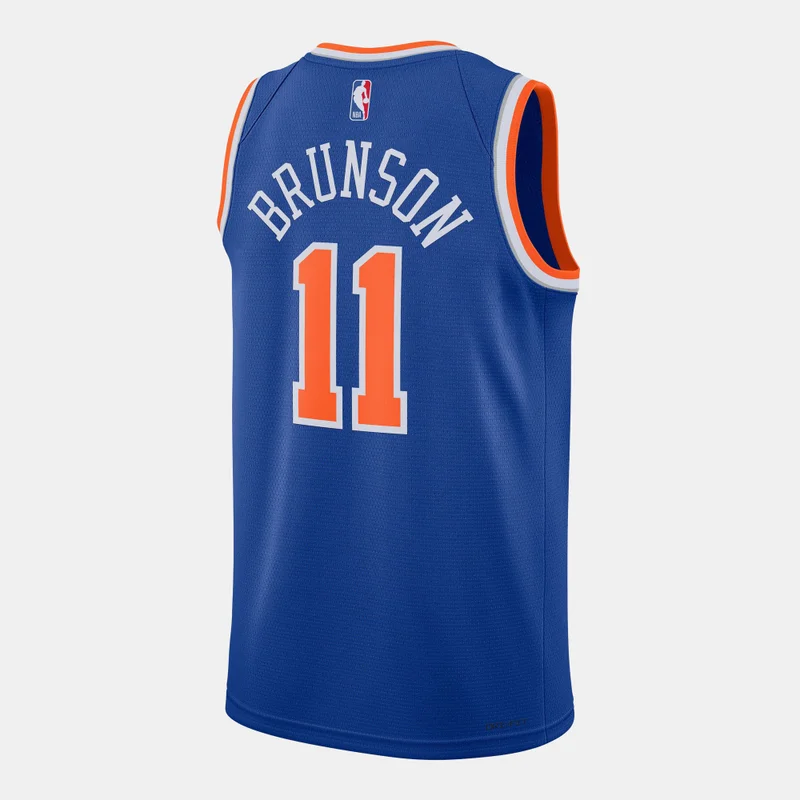 Nike Blue Men's NBA 22/23 New York Knicks Icon Edition Replica Swingman Basketball Jersey for Men | Best Price UAE